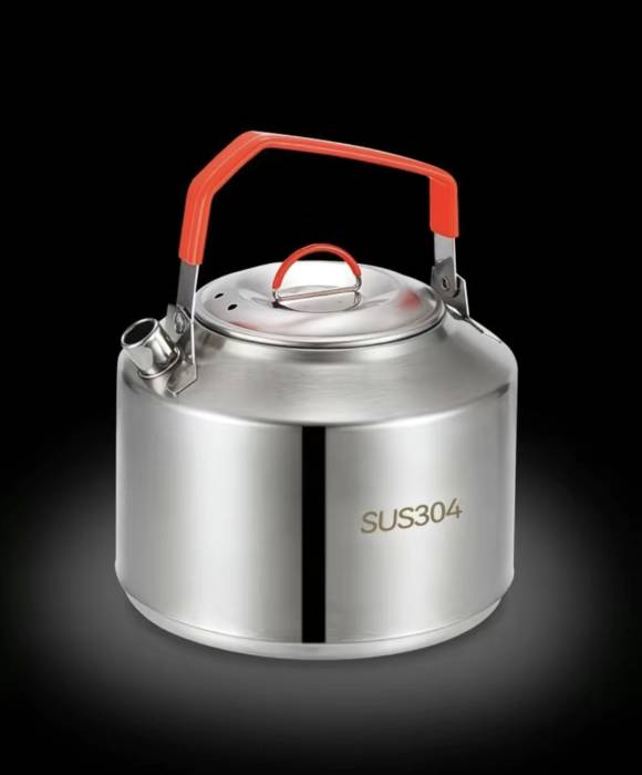 Чайник походный, 1,5 л, из нержавеющей стали SUS304