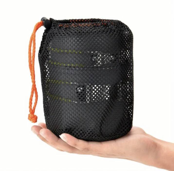 Набор туристической посуды: 2 кастрюли,  ложка, вилка, нож 