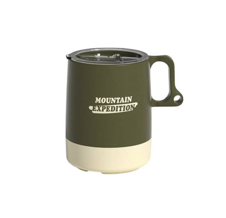 Походная пластиковая кружка Mountain Expedition,  с крышкой