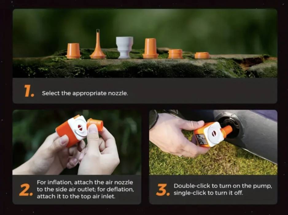 Портативный электрический насос VOLLYC NANO PUMP 5