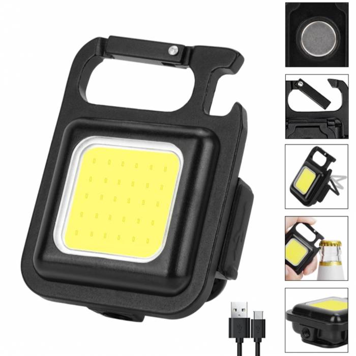 Портативный карманный мини-брелок со светодиодной подсветкой и USB-зарядкой