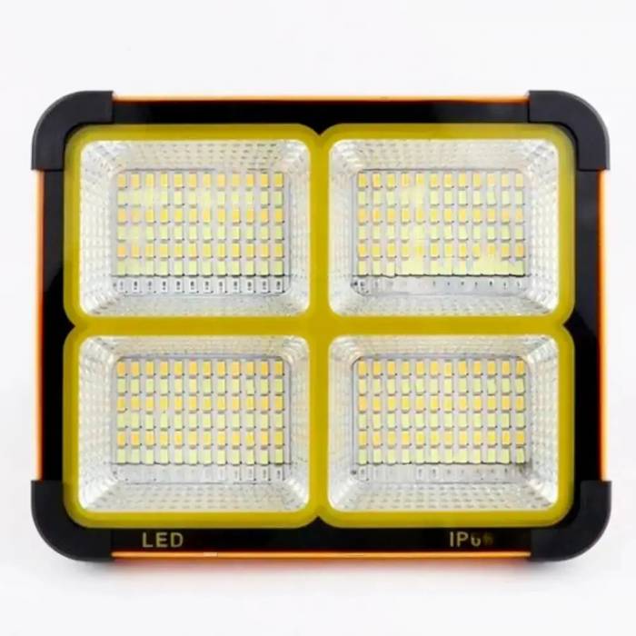 Портативный фонарь-прожектор с солнечной батареей с павербанком