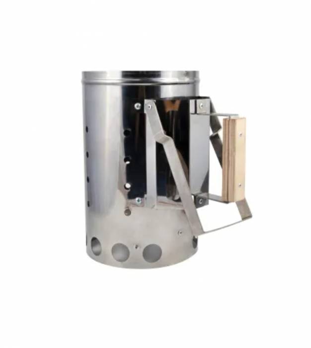 Стартер для быстрого розжига угля СЛЕДОПЫТ, 7 л, нержавеющая сталь