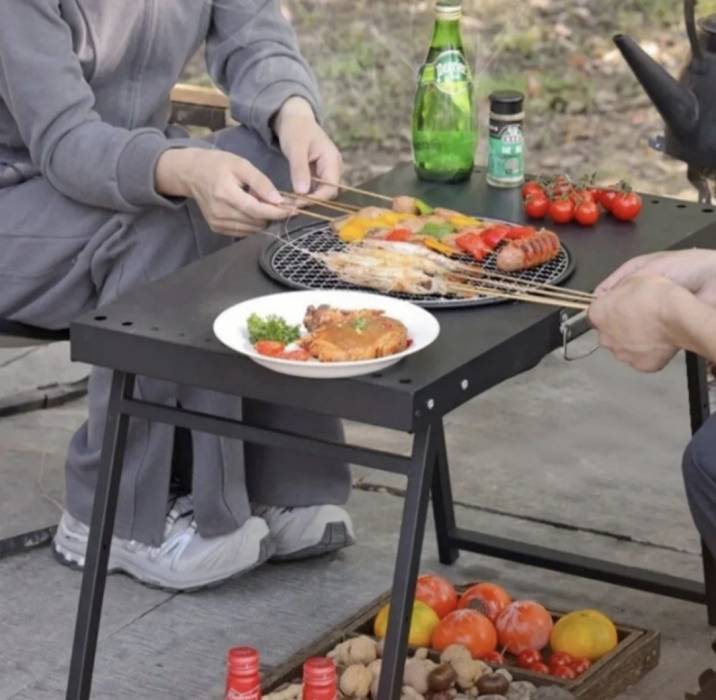 Стол для гриля и барбекю туристический, 65х37х47 см