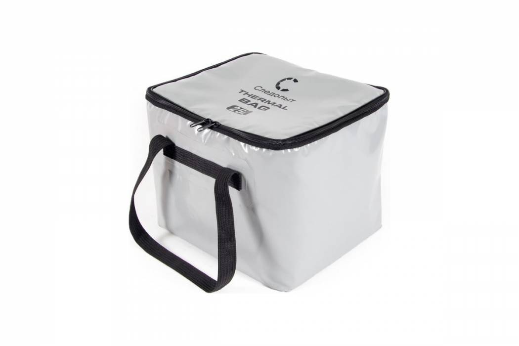 Сумка изотермическая ПВХ СЛЕДОПЫТ Thermal Bag, 35х25х28 см, 25 л, цв. серый