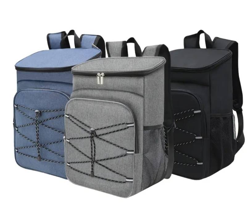 Терморюкзак,  30 л, серый и чёрный 