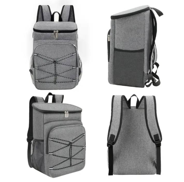 Терморюкзак,  30 л, серый и чёрный 