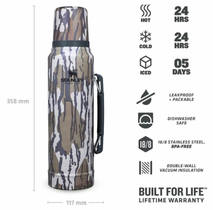 Термос Stanley Legendary Classic Bottomland Mossy Oak 1л