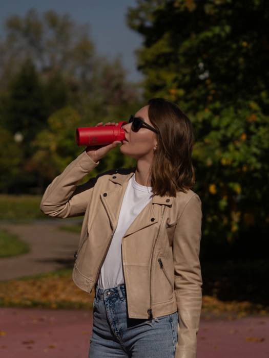 Термос питьевой, вакуумный 